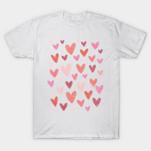 Gouache Hearts T-Shirt